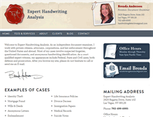 Tablet Screenshot of experthandwritinganalysis.com